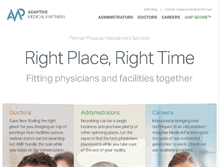 Tablet Screenshot of adaptivemedicalpartners.com